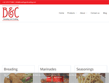 Tablet Screenshot of breadingandcoating.com